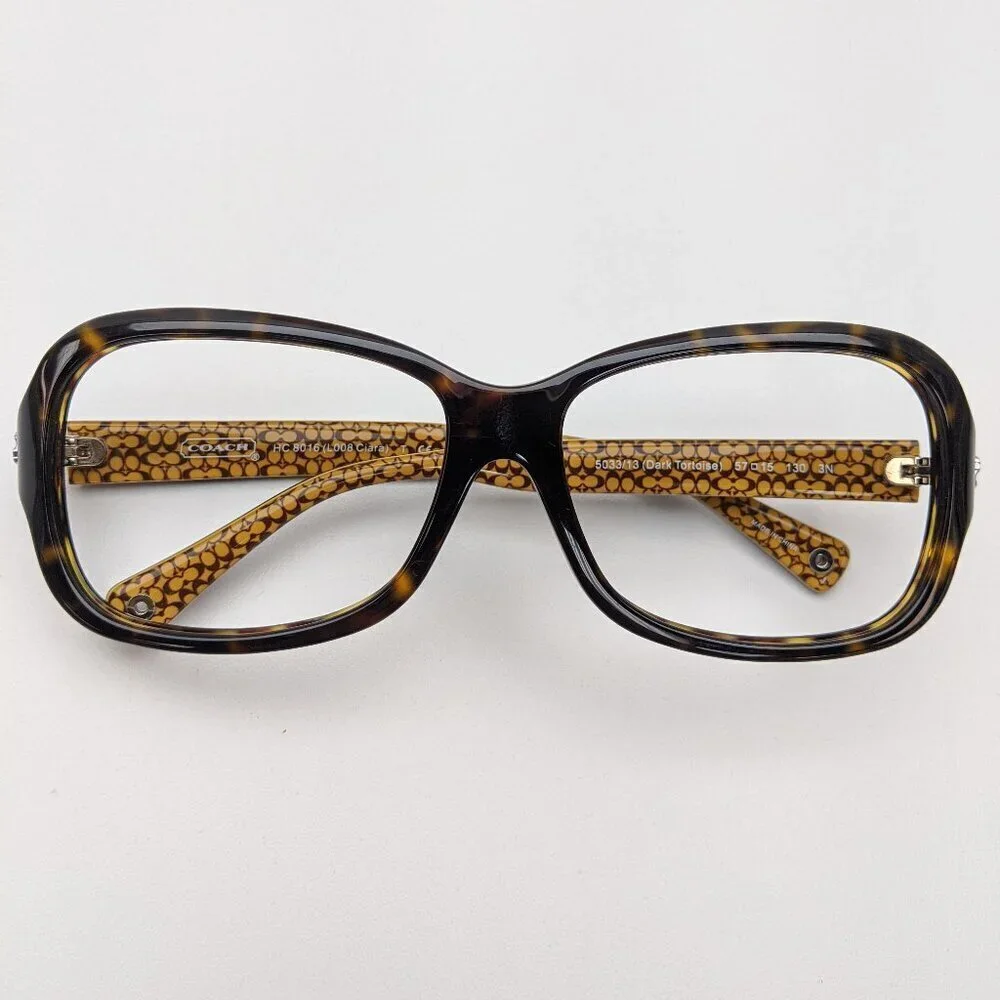 🕶️Frame only! Coach CIARA HC8016-5033/13 Butterfly Sunglasses 57/15-130 /JLI601​